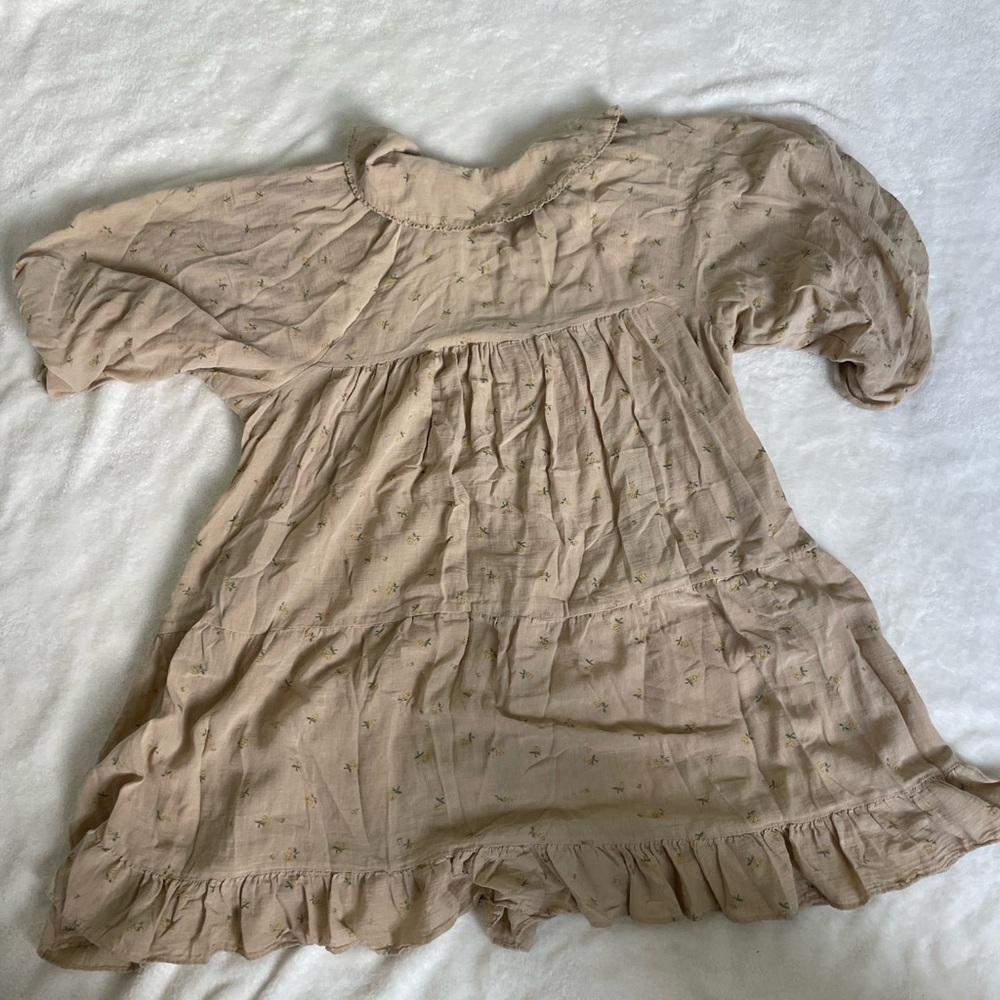 Zara Boho Floral Peter Pan Collar mini dress - Picture 12 of 12